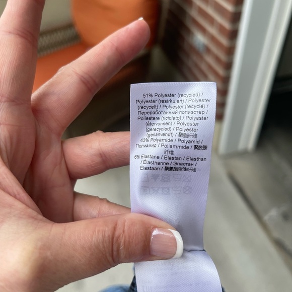 GANNI Ruched checked stretch-seersucker mini dress, Size 42 - Picture 7 of 16